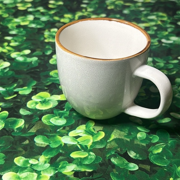 AmorArc 12oz Ceramic Modern Coffee Mug White-Reactive Glaze - Picture 9 of 10